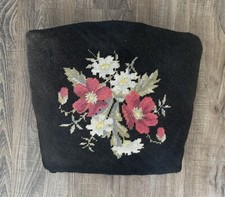Vtg black embroidered for sale  Ontario