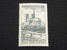 Timbre 1947 cathédrale d'occasion  Paris XIX