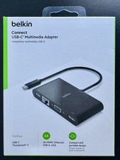 Usado, Novo adaptador multimídia Belkin USB-C 4 em 1 Core Hub AVC005btBK lacrado OEM comprar usado  Enviando para Brazil