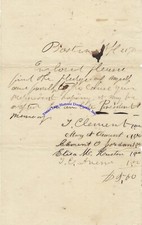 1865 letter bostonians for sale  South Orange