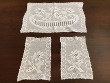 Capas de braço e braço vintage bege mão crochê padrão floral comprar usado  Enviando para Brazil