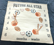 Cobertor Future All Star bebê semanas/meses marco 30"x32" comprar usado  Enviando para Brazil