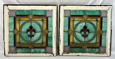 Antique pair leaded for sale  Akron