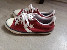 Converses plates bordeaux d'occasion  Villeneuve-sur-Yonne