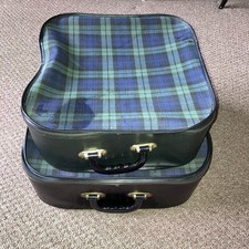 Vintage tartan suitcase for sale  CLECKHEATON