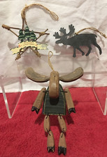 Moose christmas ornaments for sale  Hanska