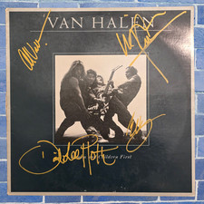 Usado, Van Halen | LP assinado | 4 membros | Mulheres e crianças primeiro comprar usado  Enviando para Brazil