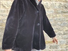 Vintage black faux for sale  LINCOLN