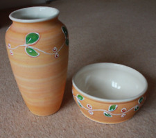 Handpainted pottery vase for sale  NORTHAMPTON