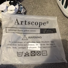 Artscope throw pillow for sale  LONDON