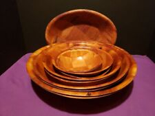 Wooden bowl set for sale  Geneva