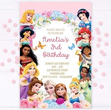 Personalised princess invitati for sale  GLASGOW