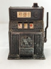 Vintage metal golden for sale  LEEDS