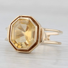 Vintage citrine solitaire for sale  USA