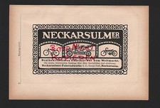 Neckarsulm werbung 1911 gebraucht kaufen  Leipzig