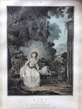 Gravure aquatinte ancienne d'occasion  Saint-Maur-des-Fossés