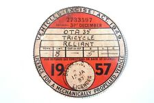 Tax disc reliant for sale  EDGWARE