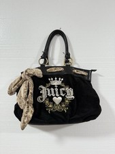 Bolsa Juicy Couture Velvet Daydreamer preta veludo Y2K vintage comprar usado  Enviando para Brazil
