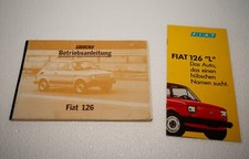 Betriebsanleitung fiat 126 gebraucht kaufen  Bünde