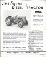 Ferguson diesel tractor for sale  CALLINGTON