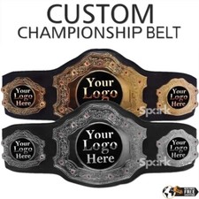 CINTO DE TÍTULO PERSONALIZADO CAMPEONATO PESO PESADO LUTA LIVRE 8MM ZINCO TAMANHO ADULTO NOVO comprar usado  Enviando para Brazil