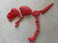 Red plastic dinosaur for sale  WOKING