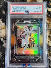 2022 Garrett Wilson RC #PB12 Prizm Black Orange PSA 10 Gem Perfeito Estado #72/75! Pop 7 comprar usado  Enviando para Brazil
