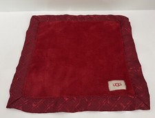 Cobertor de segurança para bebês UGG Lovey Lovie vermelho escuro acabamento acetinado 13” X 13” mini comprar usado  Enviando para Brazil