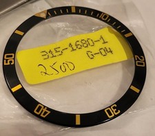Moldura Rolex Submariner inserção preta/dourada autêntica original nova 315-1680-1 comprar usado  Enviando para Brazil