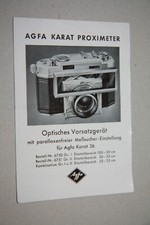 Bedienungsanleitung agfa karat gebraucht kaufen  Dortmund