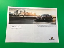 2012 2013 2014 PORSCHE PANAMERA ANÚNCIO IMPRESSO ORIGINAL 2 PÁGINAS, usado comprar usado  Enviando para Brazil