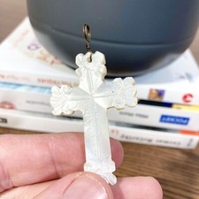 Croix gothique nacre d'occasion  Saint-Genest-Malifaux