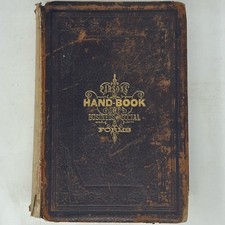 1890 Parsons' Hand Book Of Business And Social Forms Central Manufacturing Co HC segunda mano  Embacar hacia Mexico