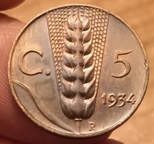 Moneta centesimi 1934 usato  Olbia