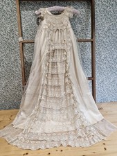 Antique christening gown for sale  CREWKERNE