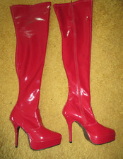 Lack stiefel rot gebraucht kaufen  Deutschland