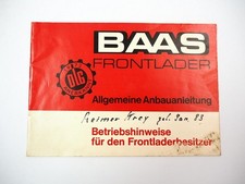 Baas frontlader anbauanleitung gebraucht kaufen  Merseburg