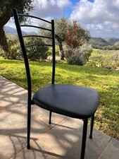 Sedia nera struttura usato  Sonnino
