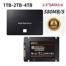 4TB 2TB 1TB SSD 2.5'' SATA III unidade de estado sólido interna PC/MAC 560MB/s LOTE comprar usado  Enviando para Brazil