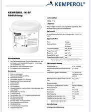 Kemperol 5kg 1 gebraucht kaufen  Allenfeld, Boos, Hargesheim