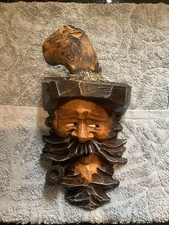 Carved wooden head for sale  WOODBRIDGE