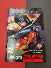 Batman Forever Super Nintendo SNES livreto de instruções manual autêntico comprar usado  Enviando para Brazil