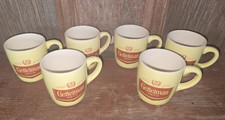 Vintage EUA carimbado, conjunto de 6 canecas de café de cerveja Gettelman, amarelo, agitação! comprar usado  Enviando para Brazil