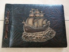 Leder fotoalbum segelschiff gebraucht kaufen  Heuchelheim