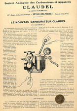 Aviation carburateurs claudel d'occasion  Les Bordes