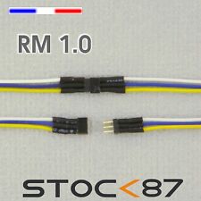 3007# micro connecteur câblé 3 fils pas 1mm - mâle + femelle - HO Train   na sprzedaż  Wysyłka do Poland