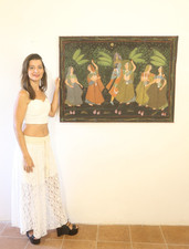 Antico batik rajasthan usato Antico batik rajasthan usato  San Martino Dall Argine