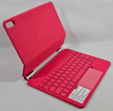Capa com teclado para iPad 10,9" 10ª geração A2696 vermelha retroiluminada Bluetooth magnética, usado comprar usado  Enviando para Brazil