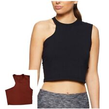 Blusa atlética Nike feminina Dri-Fit borgonha cropped top assimétrica comprar usado  Enviando para Brazil