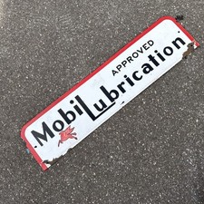 Placa Mobil Lubrication genuína vintage australiana esmalte rack/suporte de exibição comprar usado  Enviando para Brazil